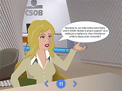 Ukázka animovaného kurzu ČSOB